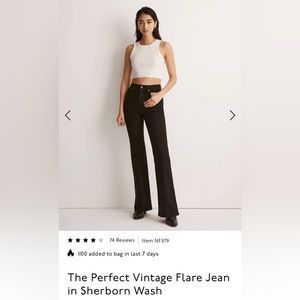 Madewell Perfect Vintage Flare Jean